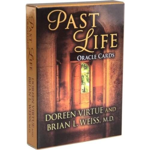 Past Life Oracle Card Deck 44 Sheet Tarot Card Lovers Divination Fate English Version Online Guidebook Party Playing Board Games