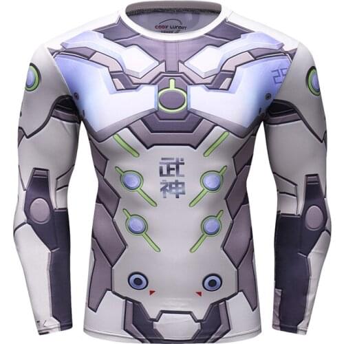 Custom Printed Rash Guard Sportswear Compression Long Sleeve T-Shirts