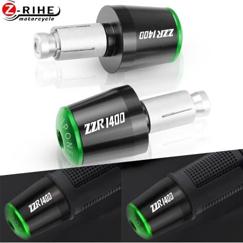 Hand Bar Ends Motorcycle Accessories HandleBar End Cap CNC Billet Aluminum For KAWASAKI ZZR1400 ZZR 1400 2018 2020 2017 2019 15