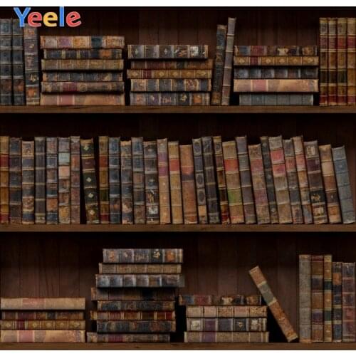 Yeele Landscape Photocall Library Books Retro Wood Photography Backdrops Personalized Photographic Backgrounds For Photo Studio