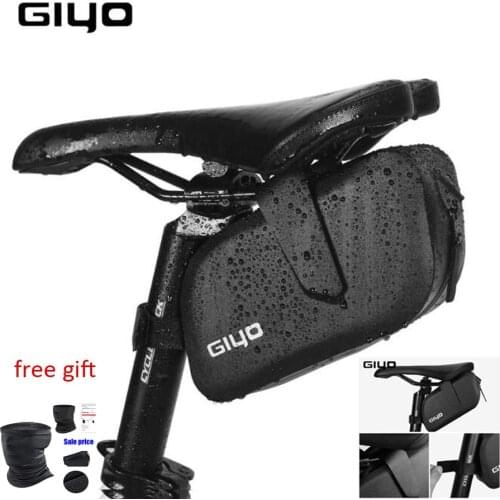 GIYO-Bicycle Rear Bag, Bicycle Seat Storage Bags, Rainproof, Road or Mountain Bike Saddle Bag