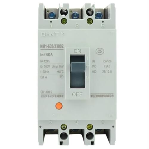 1pcs Molded Case Circuit Breaker Air Switch Open NM1-63S/3300 40A Level 3p