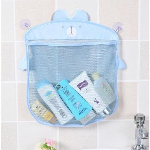 100pcs Baby Bath Toys Mesh Bag Storage Suction Cup Bathroom Toys Storage Bag Children Toys Baskets