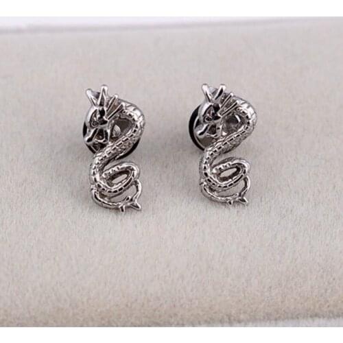 316 Stainless Steel Dragon Earrings Personality Animal Earrings Motorcycle Party Steampunk Earrings for Men Hio Hop Jewelry