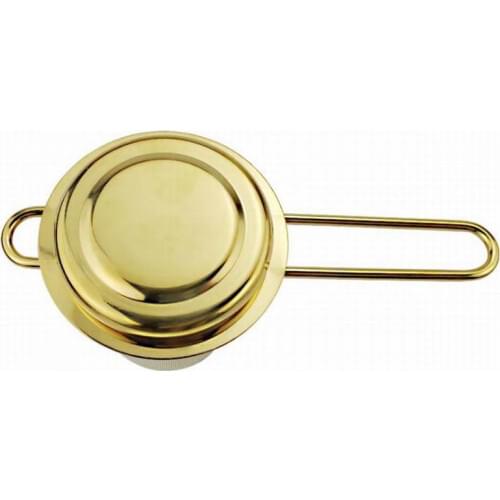 50PCS Stainless Steel Gold Tea Strainer Folding Foldable Tea Infuser Basket for Teapot Cup Teaware