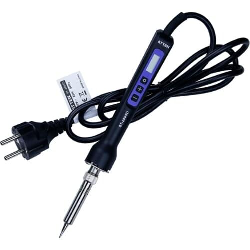 ATTEN 110-240V Electric Soldering Iron Station 65W/80W/150W Digital LCD Display Temperature Adjustable Soldering Iron Tips