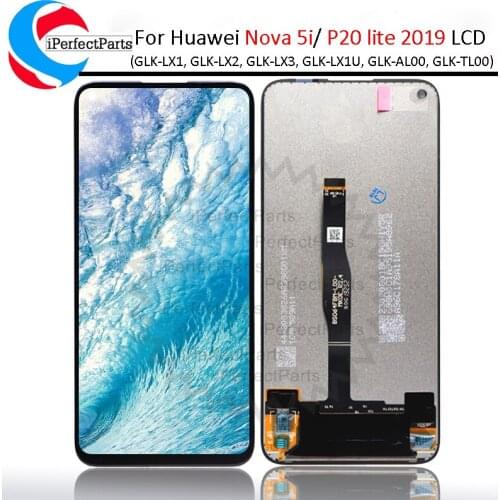 For Huawei nova 5i GLK-LX1 GLK-LX1U GLK-LX2 GLK-LX3 LCD Display Touch Screen Digitizer Assembly For Huawei P20 Lite 2019 Display