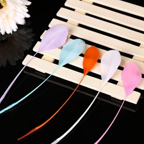 14-20cm Height Multi Color Small Long Goose Feathers Natural Feathers For DIY Jewelry Craft Making Wedding Decoration 25/50pcs