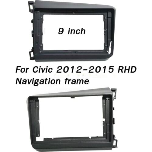 For Civic 2012 2013 2014 2015 RHD Android GPS navigation frame control CD host modified multimedia screen panel