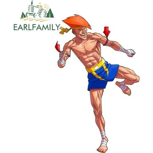 EARLFAMILY 13cm x 8.2cm for Adon Anime Car Sticker Creativite Decal Scratch-Proof Sunscreen Motorcycle Refrigerator Decoration