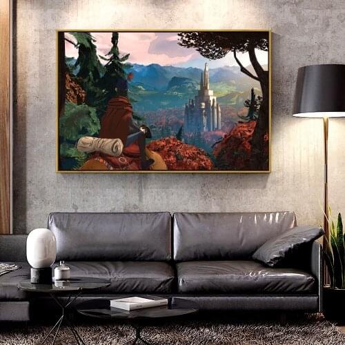 Forbeauty Oil Canvas Painting kings quest For Home Decoration Wall Art