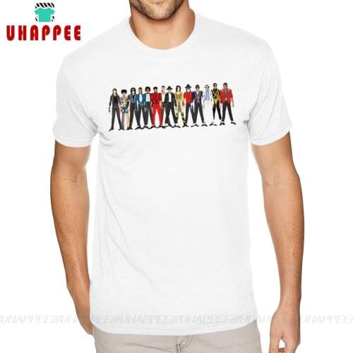 Short Sleeve Crew Neck Organnic Cotton Outfits Of Michael Jackson T Shirts Art Work Dad S T-Shirt