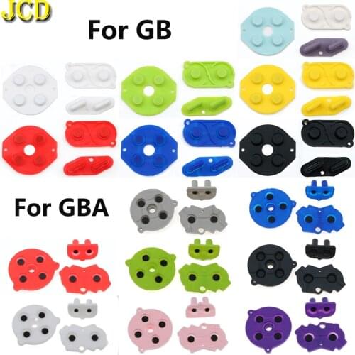 JCD 10Set Colorful Rubber Conductive Button A B D-pad for Nintend GameBoy Advance GBA GB Silicone Conductive Start Select Keypad
