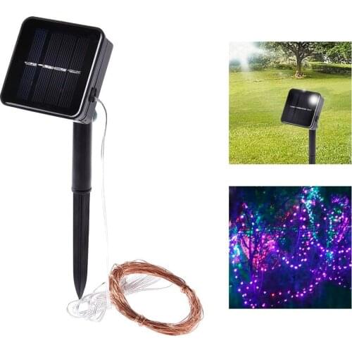 KAIGELIN 2 Modes Warm Color Solar LED Lawn Light Outdoor Waterproof 10M/20M Copper String Light Dropship 6.22