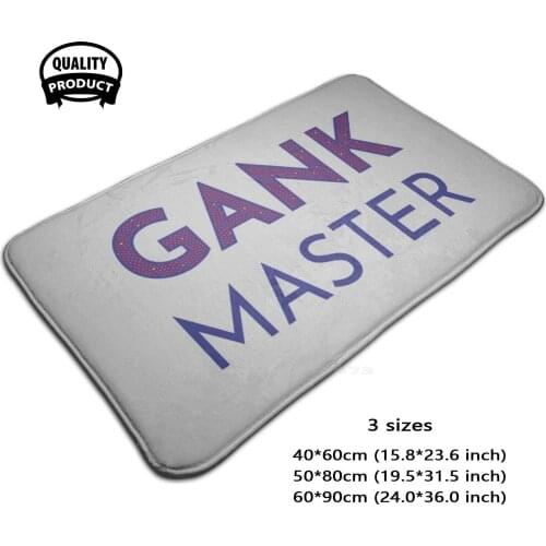 Gank Master - Violet Sharkskin Door Mat Foot Pad Home Rug Carry Videogame Gamer Esports Online Multiplayer Mmo