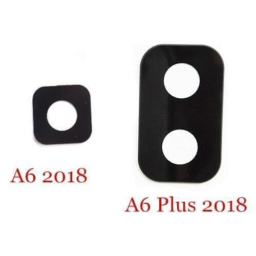 New Rear Back Camera Glass Lens with Stickers for Samsung Galaxy A6 /A6 plus /A6 + (2018)
