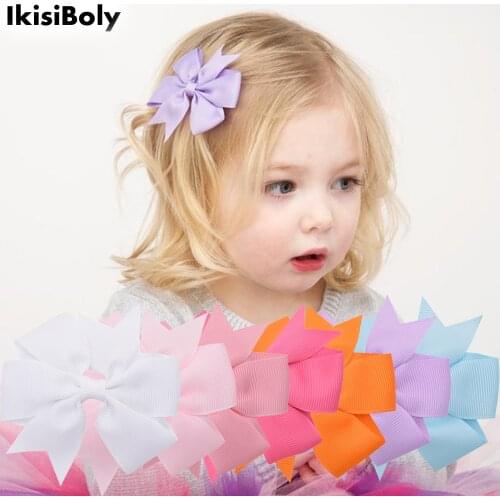 Girls Hair Clips Accessories 20 Pack for Newborn New Bebe Solid Color Handmade Bows Pins Babies Teens Infants Kids Toddlers 2021