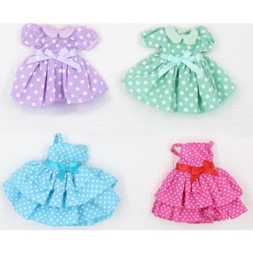 Clothes for 1/6 ICY DBS Blyth Doll Dress Polka Dot Skirt High Quality