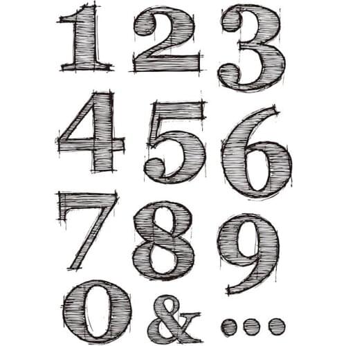 Numbear clear Stamp/Seal for DIY scrapbooking/photo album Decorative clear stamp sheets A1977