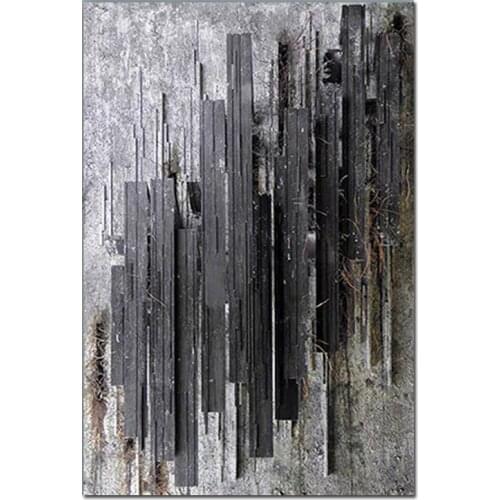 Black Dark Color Pure Hand Painted Abstract New Arrival Textured Wall Decor Canvas Oil Painting Art Decorative Acrylic Paintings