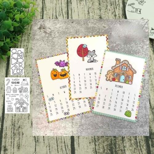 Christmas house Metal Cutting Dies and Stamps for Scrapbooking Steel Craft Die Cut Embossing Paper Card Album Stencil