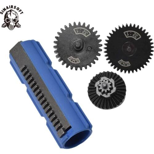 SINAIRSOFT 15 Teeth Half Teeth Piston And 32:1 GEARS For Airsoft M4 AK G36 MP5 AEG Gearbox Ver 2/3 Paintball Hunting Target