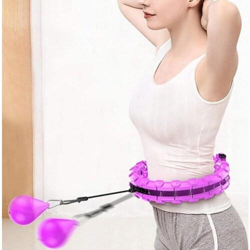 Sport Hoop Yoga Home Fitness Smart Sport Hoops Circle Not Drop Adjustable Waist Training Ring Belly Trainer Abdominal Weight