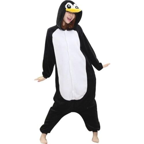 Funny Animal Kigurumi Onesie For Adults All in One Women Penguin Pajamas Onesies Men Halloween Cosplay Siamese Costume Onsie