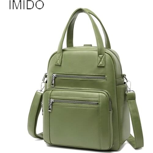 Retro Ladies Multifunctional Backpack Travel Ladies Backpack Elegant Soft School Bag Travel Shopping Tote Shoulder Bags 2020 new