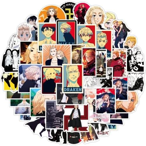 10/30/50PCS Tokyo Avengers Graffiti Stickers Decorative Luggage Trolley Case Laptop Waterproof Stickers Wholesale