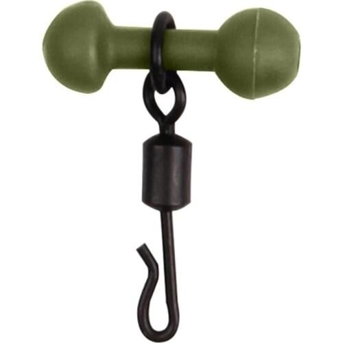 10Pcs/Set Chod Beads Rolling Quick Change Swivels Tackle for Heli Carp Fishing