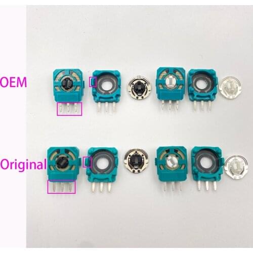 100PCS For PS4 PS5 Joystick Axis Analog Sensor Green Part Module Micro Switch for Playstation4 PS4 Controller