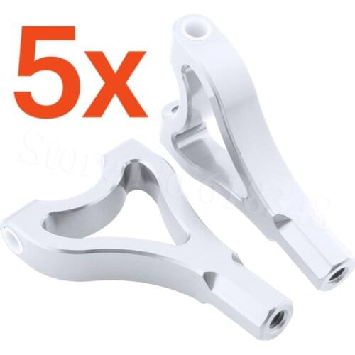 5 Pairs/Lot Aluminum Alloy Rear Suspension Arms For 1/5 HPI Baja 5B 5SC 5T 5R SS T1000 KM ROVAN 85402 Upgrade Parts CNC Machined