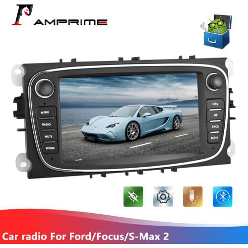 AMprime Android 7'' 2Din Car Radio GPS WIFI Autoradios Car Multimedia Player Autoradio For Ford/Focus/S-Max 2 32G MP5 Player