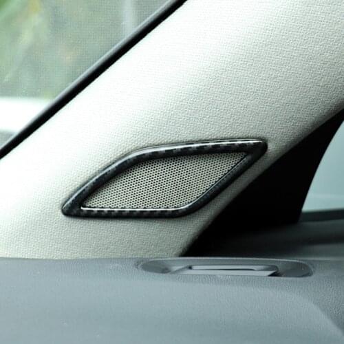 Car Styling A-pillar Loudspeaker Frame Decoration Sticker Trim For Volvo XC40 2019 Interior Audio Speaker Modified Accessories