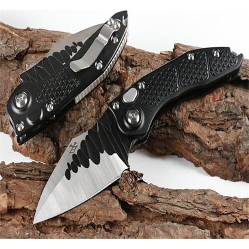 Micro Big Catfish Quick Opening Folding Knife 9CR18MOV Sharp Blade Aluminum Handle High Handress Outdoor Camping Survival Tool