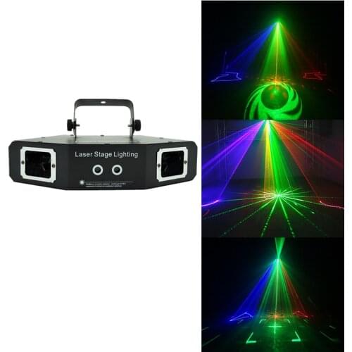 Disco laser RGB 4 in 1 DJ effect projector scanner DMX control laser stage lighting home party dj party club performance