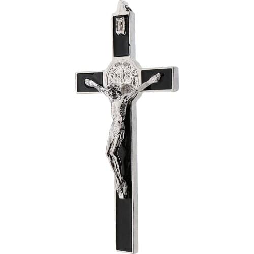 Jesus Standing Cross Crucifix Figurine Perfect for Car Home Chapel Decor New