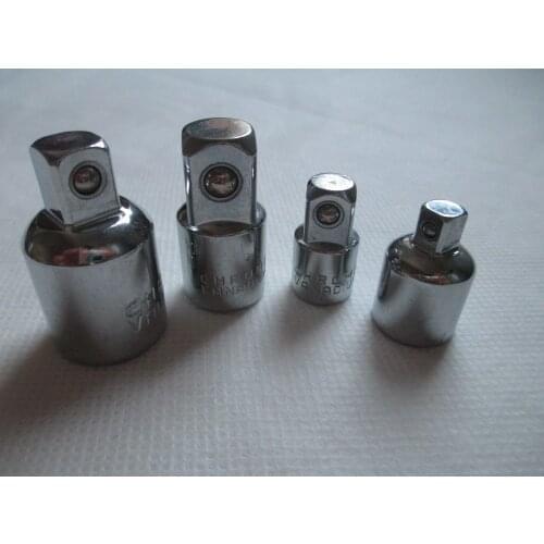 Fixmee 4pcs 1/2" 3/8" 1/4" Socket Ratchet Wrench Converter Adapter Reducers CRV Adaptors Air Impact Set Hand Tool Kit