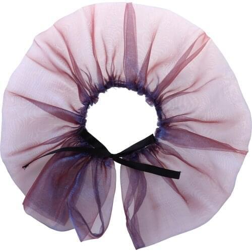 Organza Pet Fake Collar Fashion Cat Dog Neck-Wearing Mesh Flower Scarf DIY Christmas Party Puppy Decorative Collars Costume