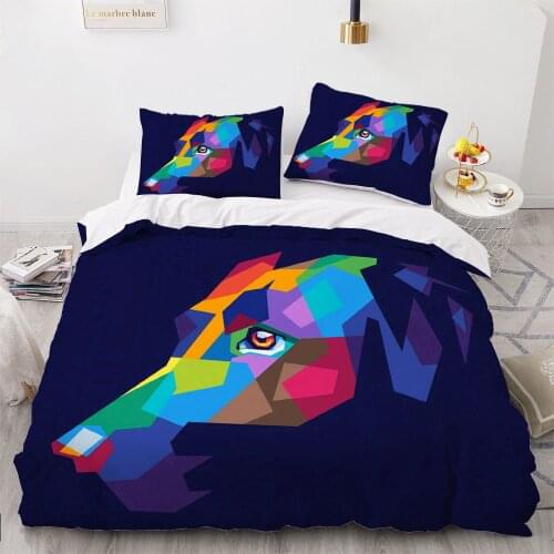 3D Comforter Shell Duvet Quilt Cover Bedding Set Twin King Queen Double Full Single Size Cartoon Pet Dog Design Bed Linens