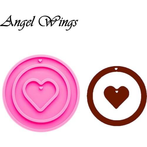 Round moldes de silicona Christmas decoration Molds DIY Circle silicone mold resin epoxy resin molds for jewelry Custom DY0253