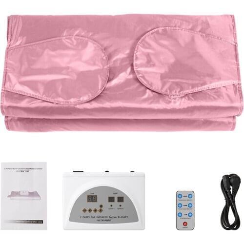 EU US Stock Far-infrared Sauna Blanket Hand-reachable Design Digital Thermal Body Shaper For Weight Loss and Fitness