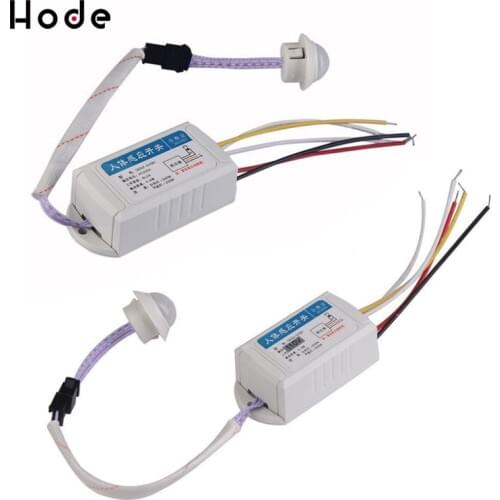 Switch 220V/110V IR Infrared Module Body Sensor Intelligent Light Lamp Motion Sensing Switch Adjustable Movement PIR Switch