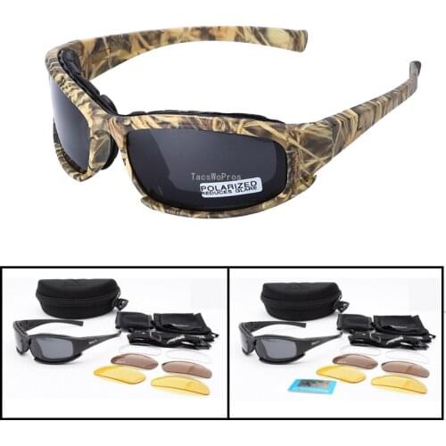 Polarized Tactical Glasses UV Protection Outdoor Hiking Fishing Sports Sunglasses Military Airsoft Photochromic Glasses 4 Lenses