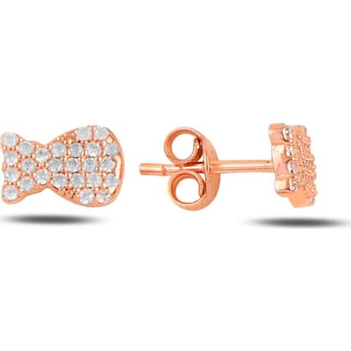 Silver Bear Figure Earrings