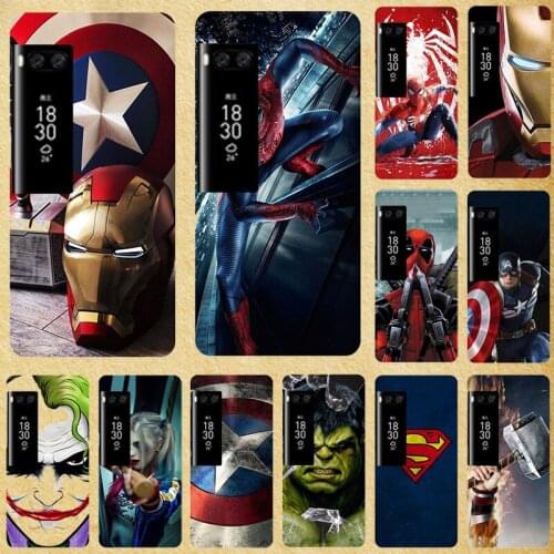 Super Hero Phone Case Cover for Meizu Pro 6 Pro6 Plus Soft Silicone Back cover For Meizu Pro 7 Pro7 Plus Case Bags Fundas