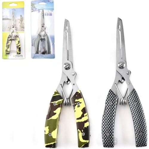 DORISEA 1pcs Fishing Pliers Stainless Steel Fishing Line Lure Bait Ring Cutters Fishing Holder Fishing Gaer 16.2cm/120g