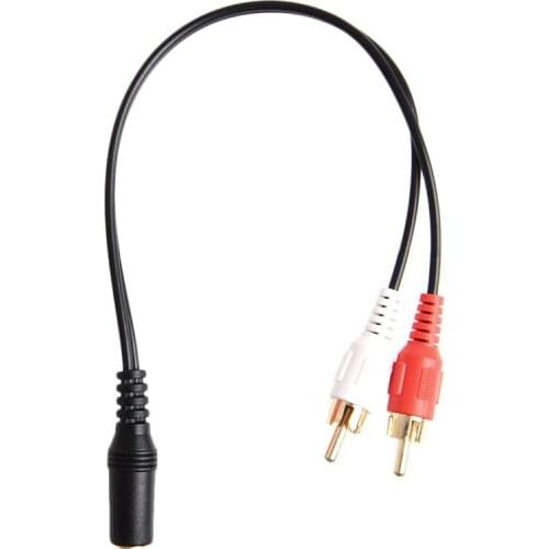 1 PC Stereo Audio AV Adapter 3.5mm AUX Male to 2 RCA Female Splitter Cable