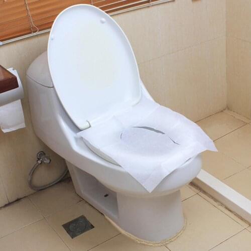 10Pcs Convenient Sheets Disposable Toilet Seat Cover Mat Travel Portable Toilet Paper Pad Safe Clean Hygienic Soluble in Wate